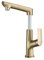 Mitigeur de lavabo extractible, robinet de cuisine, mitigeur avec douchette extractible, mitigeur de lavabo réglable en hauteur, robinet de cuisine, robinet de salle de bain avec extensible or brossé