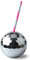 Disco Ball Becher mit Strohhalm 580ml Glitzer Discokugel Trinkbecher, Retro Disco Party Becher, Disco Ball Tassen für Partys oder Junggesellinnen Abschiede (Silber)
