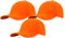 MFAZ Morefaz Ltd Set 3X Herren Baseballkappe Cap Verstellbarer Riemen Baseball Mütze (DE/NL/SE/PL, Alphanumerisch, M, XL, Orange)