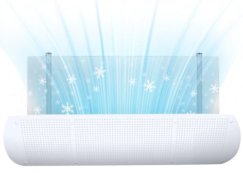 QZMVER Deflector Universal para Aire Acondicionado, Parabrisas Ajustable, Escudo Anti Directo Blowing para Casa y Oficina