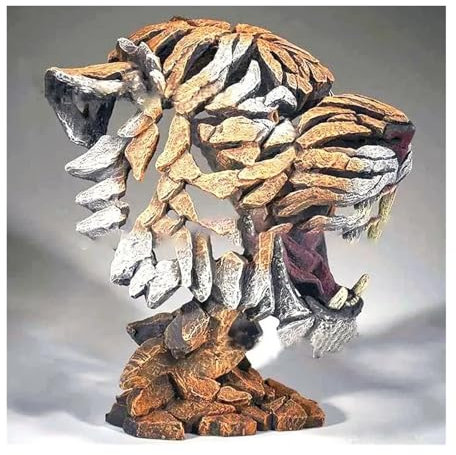LCQSYE die Statue Tierskulptur Löwe Tiger Eidechse Skulptur Wohnzimmer Desktop Home Dekoration Tierfiguren Statue Heimdekoration(Tiger)