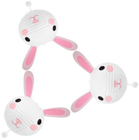 HOMOCONO Osterhase Lagerfeuer Nachtlicht Hase Lampe 3er Pack Dekorative Laternen Für Zuhause Party Dekorationen