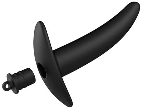 FLYSL Hohl Analplug Anal Expander mit Stecker,Analplug für Frauen Männer Analspielzeuge,Vagina Dilatator Prostata Massage Einlauf Anal Tunnel Plug,Sex Spielzeug für die Paare (L)