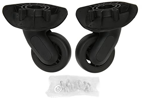 Yuecoom Koffer Universal Rad Silent Wearable Leichte Ersatz Gepäck Caster Schwarz 2 Stück