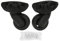 Yuecoom Koffer Universal Rad Silent Wearable Leichte Ersatz Gepäck Caster Schwarz 2 Stück