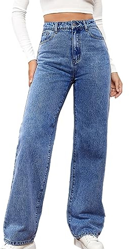 Lounge Jeans Women 2025 Clearance, Comfort Jeans Denim High Waited Baggy Wide Leg with Stretch, Boyfriend Jeans Sweatpant,Palazzo Trousers Joggers, Straight Leg Pants Workout Spring Fall Work Pants