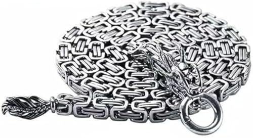 LOPUCK Pulsera de acero para defensa personal,Decoración de Automóviles, Pulsera de Autodefensa de Acero Completo, Herramienta de Defensa de Collar de Supervivencia al Aire Libre de 108cm