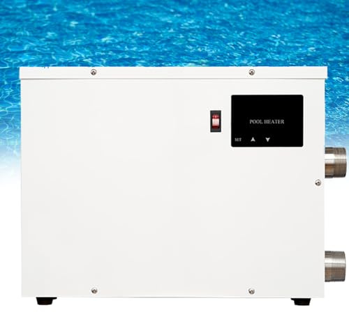 aromaoveite Intelligenter Thermostatischer Poolheizer, Poolheizer - Temperaturbereich 25–50 °C,Korrosionsbeständiger Edelstahl-Innentank, Geeignet Für Whirlpools,Spas Und Kleine Schwimmbecken 15kw