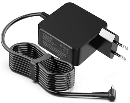 Cluvox Cargador de Alimentación Portátil 65W,20V 3.25A Compatible con Lenovo Ideapad 330/330S/510/510/510/510S Yoga 510 710 Flex 4/5/6/14/15 Adaptadores de Computadora,Conector: 4.0mmx1.7mm