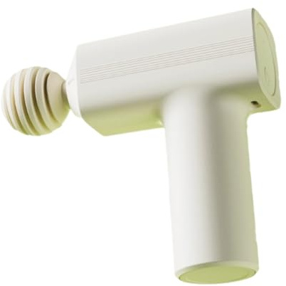 Portable Plastic Massage Gun with 3 Speeds and 4 Massages Heads Compact Handheld Massager Rechargeable Percussion Massager Powerful(Wei�)