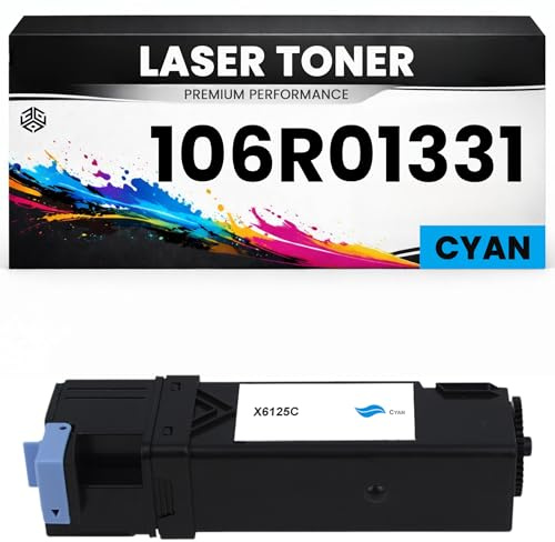 Toner 106R01331 Cyan für Xerox kompatibel hochwertige Premium Alternative für Xerox Phaser 6125N, 6125