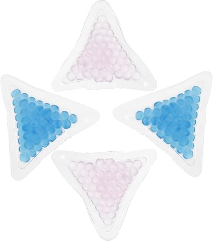 FESTFENDS Wiederverwendbare Kühlpacks Blau aus Pvc Gel 4 Stück and Schwellungsreduktion and Blutstillung mit Schmerzlindernder Kühlkompresse for Sciatica