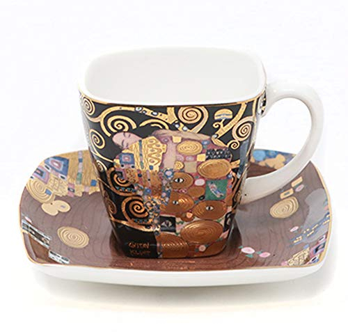 Goebel Artis Orbis Klimt Esspressotasse, Porzellan, Mehrfarbig, 6,5cm