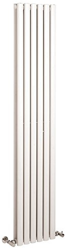 Hudson Reed HL326 Revive | Modern Bathroom Vertical Designer Double Panel Radiator , 1800mm x 354mm, Gloss White,46202