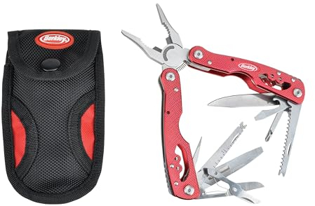 Berkley Fishing Multi-Tool, Multiuso Unisex-Adulto, Rosso, Taglia Unica