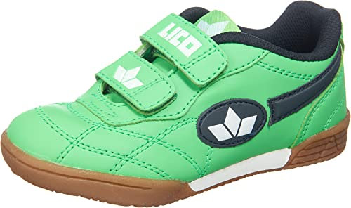 Lico 360322 Unisex Niños Zapatillas de deporte interior, Verde (Grün/Marine/Weiß Grün/Marine/Weiß), 26 EU