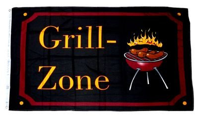 Flagge/Fahne Grill Zone 90 x 150 cm
