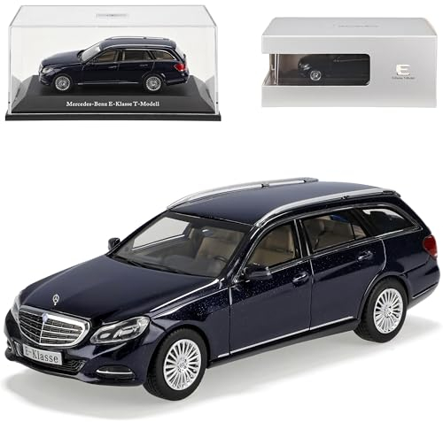 Kyosho Mercedes-Benz E-Klasse Kombi T-Modell Cavansit Blau W212 S212 Ab Facelift 2013 1/43 Modell Auto mit individiuellem Wunschkennzeichen