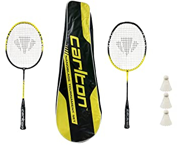 Carlton Nanoblade 2 x Pro Badmintonschläger, Junior, für 6 Bälle 135