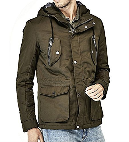 Guess Herren M73L20W8SW0 Cape, Grün (Outsiders Green), Small