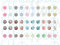 Motivbogen Girlie für 8mm Cabochons