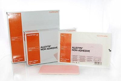 ALLEVYN Non-Adhesive 10cm x 20cm x5 Advanced Foam Wound Dressings 66157335