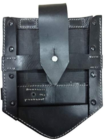 Housse de Pelle Pliante Allemande en Cuir de Couleur Noire - Reproduction