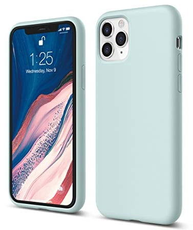 elago Liquid Silicone Case Kompatibel mit iPhone 11 Pro Hülle (5,8), Silikon Handyhülle, Rundumschutz : 3-Layer Schutzhülle (Baby Mint)