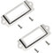 MroMax Etikettenhalter für Schubladen, 69 x 21 mm, Silber, 10 Stück