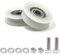 30mm Greenhouse Door Wheels, Sliding Greenhouse Door Roller Wheel Kit, Replacement Glass Roller Kits Include 2 Pieces Wheels, 2 Pieces M6*22 Screws and 4 Pieces 6mm Spacers