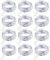 12 Stück LED Lichterkette Batterie Betrieben, 20 LEDs Micro Kupferdraht Lichter, 2M Beleuchtung Glühwürmchen Licht für DIY Weihnachten Urlaub Hochzeit Geburtstag Indoor Outdoor Decor, Kühlweiß