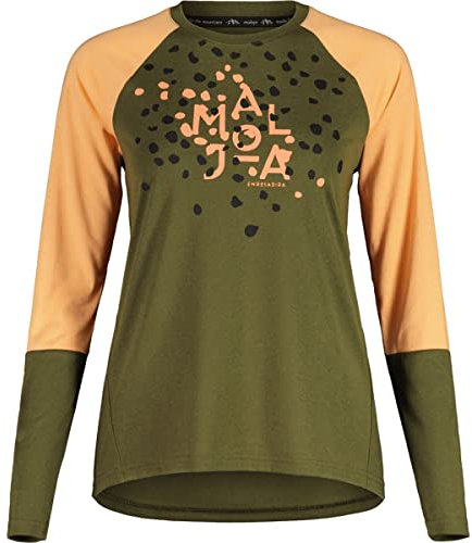 Maloja Damen Diamondm Wander-Shirt, Moss, Mehrfarbig, Large