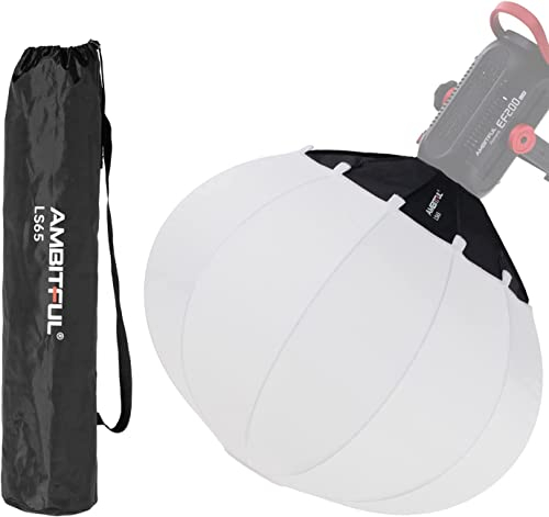 AMBITFUL LS65 Lantern Softbox 65 cm Soft Lighting Modifier Bowens Mount Softbox for Video Continuous Light Live Video Light