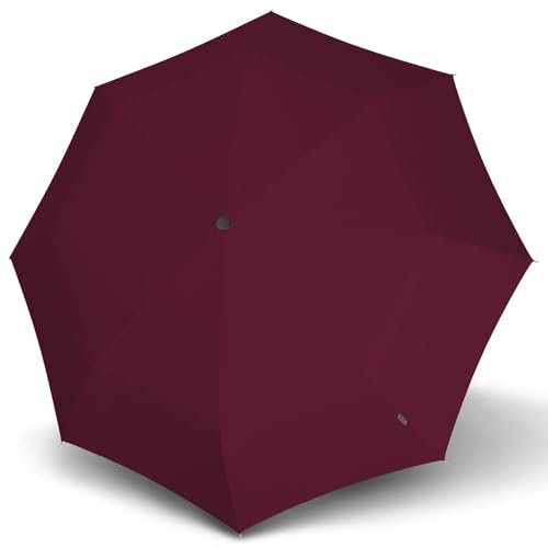 Knirps T.200 Duomatic Pocket Umbrella - Stabil und Storm Resistant - Shanghai, bordeaux, M