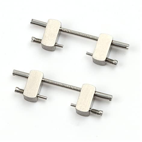 PSKOO 4 Schrauben 2 Glieder Kompatibel mit AP Watch 15400 15500 26331 15202 Armband Kompatibel mit Uhrenzubehör von Audemars und Piguet (Band Color : Silver Color, Size : 3.5mm)