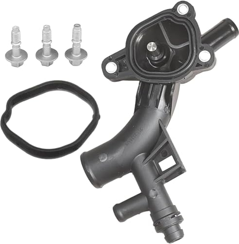 LoreenCar Boîtier de thermostat 25193922 avec capteur de température de liquide de refroidissement, sortie de pompe à eau avec joint intégré pour Adam Astra J MK6 Corsa D E MK3 Insignia A Meriva B 1.2