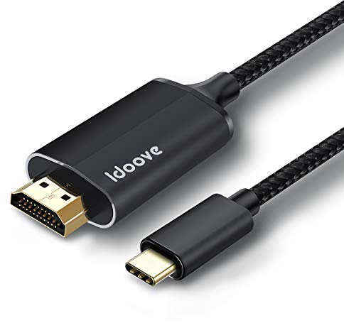 USB-C to HDMI Adapter Cable for iPhone 16 & 15 – 2m, Type C to HDMI 4K, Syncs Video & Audio, YouTube to TV Output Compatibility,Black