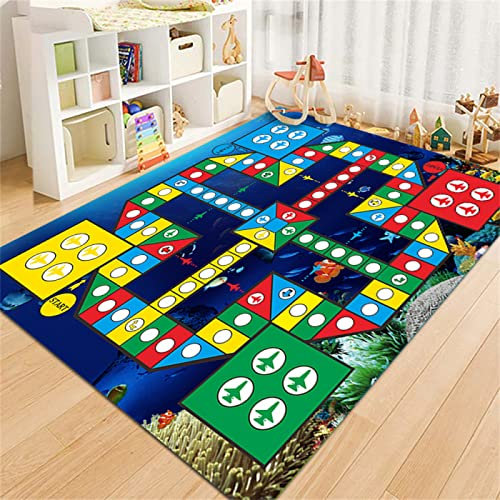 DJHWWD Flurteppich Teppich Auslegeware Cartoon Kinderzimmer Schlafzimmer Kindergarten Früherziehung Klettermatte Farbe Teppich Flur Lang 80X120cm