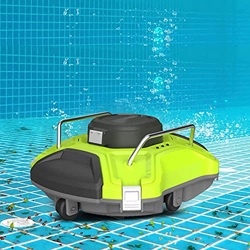 Aspirapolvere Piscina Durata Fino 120 min Robot Pulitore Piscina Elettrico Aspiratore Piscina Automatico Aspirafango per Piscina Senza Fili,Avvio One-Click,AutoParcheggio,Ricarica Veloce