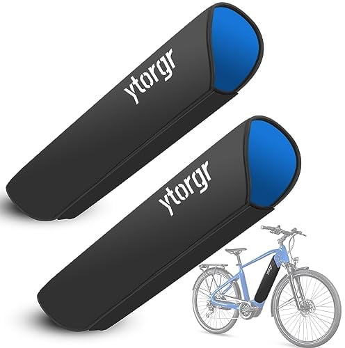 ytorgr 2pcs Housses de Protection Batterie de vélo électrique,Néoprène Protection contre le froid et la saleté,Protection de Batterie de 28 cm à 35 cm,Accessoire vtt electrique