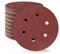 SATC 150mm Sanding Discs 80PCS 40 Grit 6 Holes Orbital Sander Discs Hook and Loop Sanding Pads for Random Orbital Sander