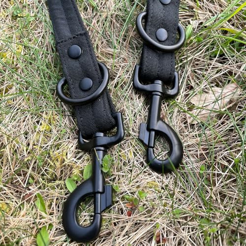 bissfeste Hundeleine mit Bolzenkarabiner schnittfest bisssicher Alltagsleine 2 Meter Karabiner