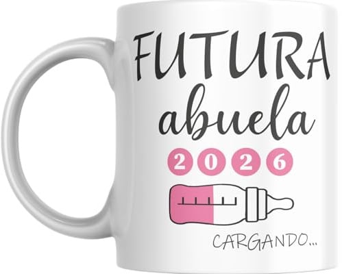 Taza Futuro Abuelo/Abuela Cargando.. - Regalo Original (Abuela Rosa)