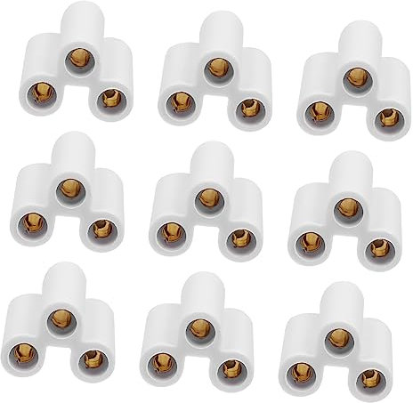 Gadpiparty 20 Stück T8 -lampenanschlüsse 21 Mm Tageslicht Integrierte Röhre Buchse 3-poliger Adapter Für Die Fassung Einfache Installation Verwendung Im Heim- Und Industriebereich