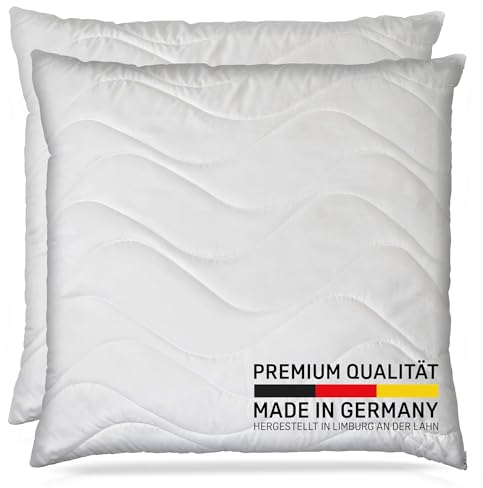 BEFA CARE Made in Germany Kopfkissen 80x80 cm aus Mikrofaser mit Aloe Vera, ÖKO-Text 100 Klasse 1 Zertifiziert