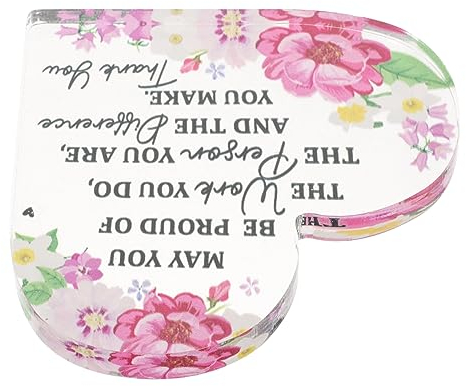 Cabilock Gracias Decoración Placa Jubilación Recuerdo Decoración Escritorio Decoración Recuerdo Ornamento Oficina Señalización Comedor Acrílico