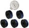 QENETY Bobine de fil de rechange pour débroussailleuse Ryobi RLT4027, RLT4125, RLT5027, RLT6030, RLT5127, RLT6130-5132002670, 1,5 mm pour débroussailleuse RAC123, avec couvercle RAC122 (6 pièces