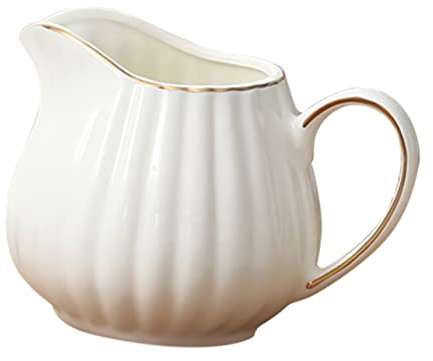 LABRIMP Brocca Di Latte Maniglia Crema Latte Art Tazza Latte Art Strumento Brocca Tazza Di Crema In Ceramica Maniglia Tazza Di Latte Contenitore Del Latte