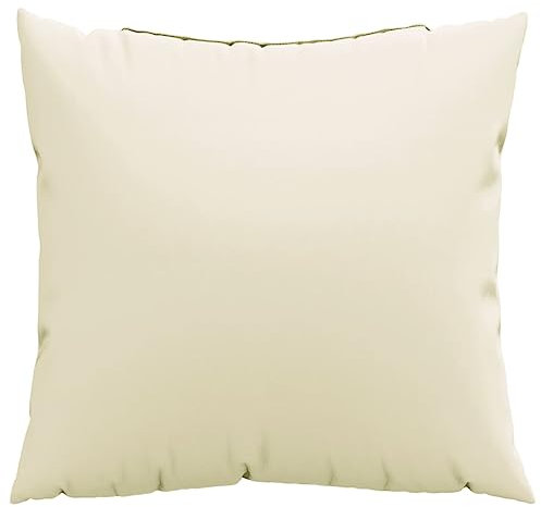 vidaXL Sofakissen 4 STK., Zierkissen Kissen für Couch Sofa, Dekokissen Wasserabweisend, Couchkissen Weiche Polsterung für Außen Innen, Creme Stoff