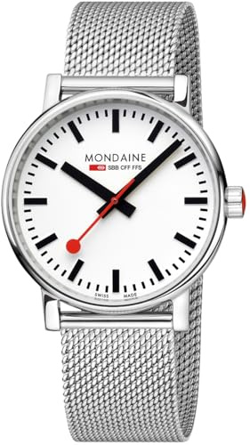 Mondaine Herren Analog Quarz Uhr mit Edelstahl Armband MSE.40110.SM